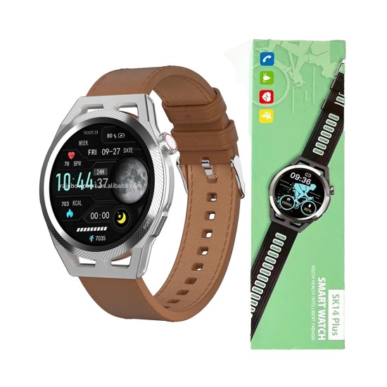 Smartwatch SK14 Plus 1.3" 290mAh Waterproof IP68 Brown Smartwatch SK14 Plus 1.3" 290mAh Waterproof IP68 Brown